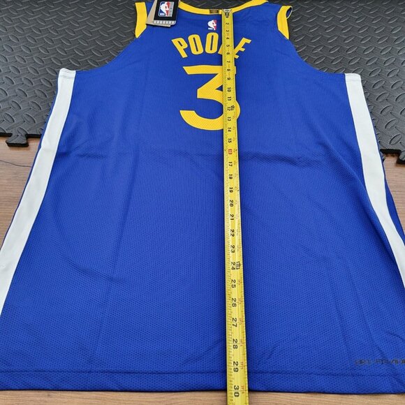 Nike Golden State Warriors Jordan Poole Icon Edition Jersey 48. Sz L MSRP $200 - Picture 4 of 8